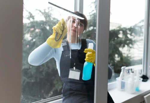 Nettoyage de vitres intérieures et extérieures à Mennevret